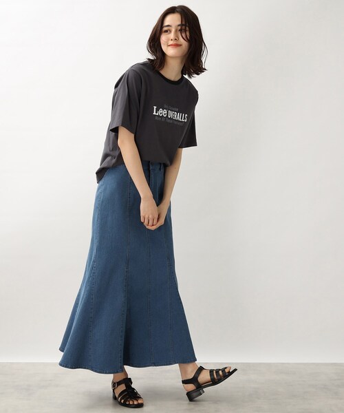 Lee（リー）の「【Lee】別注リンガーTシャツ（Tシャツ/カットソー・レディース・アイボリー/オレンジ/グレー系その他・02/03）」の17枚目の写真