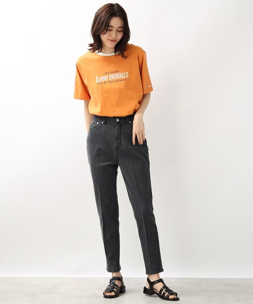 Lee（リー）の「【Lee】別注リンガーTシャツ（Tシャツ/カットソー・レディース・アイボリー/オレンジ/グレー系その他・02/03）」の18枚目の写真