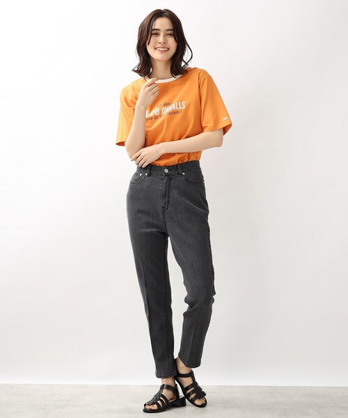 Lee（リー）の「【Lee】別注リンガーTシャツ（Tシャツ/カットソー・レディース・アイボリー/オレンジ/グレー系その他・02/03）」の19枚目の写真