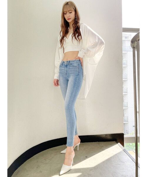 GYDA(ジェイダ)の「YORYU BIG シャツ(シャツ/ブラウス・レディース・オフホワイト/ライトイエロー/チャコールグレー・FREE)」の18枚目の写真