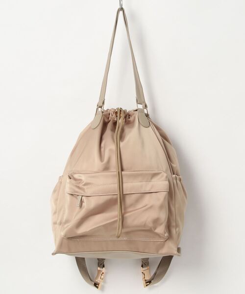 Casselini（キャセリーニ）の「リュックトートバッグ（バックパック/リュック・レディース・ベージュ/ブラック・ONE SIZE）」の7枚目の写真