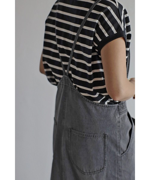 Bonjour Sagan（ボンジュールサガン）の「フロントジップサロペット