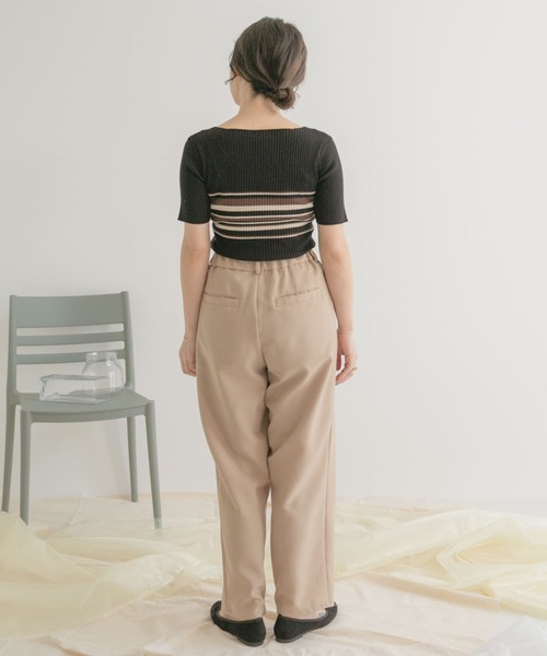 ITEMS URBANRESEARCH(アイテムズ アーバンリサーチ)の「ダブルタックパンツ(その他パンツ・レディース・ベージュ/ネイビー/レッド系その他・FREE)」の16枚目の写真