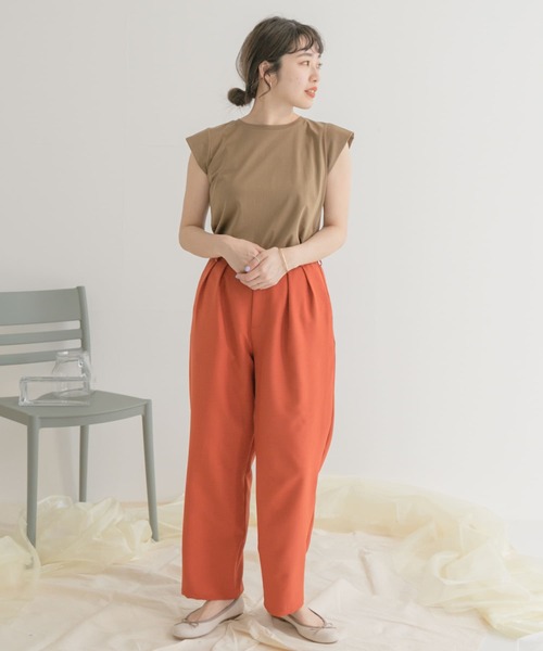 ITEMS URBANRESEARCH(アイテムズ アーバンリサーチ)の「ダブルタックパンツ(その他パンツ・レディース・ベージュ/ネイビー/レッド系その他・FREE)」の17枚目の写真