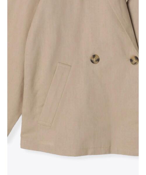 ehka sopo（エヘカソポ）の「リネン混テーラードジャケット(セットアップ可)（ノーカラージャケット・レディース・ベージュ/キナリ/グリーン・ﾌﾘ-）」の20枚目の写真