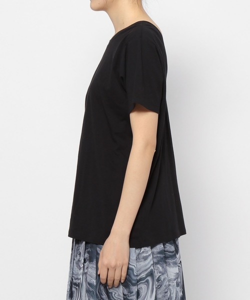 PAGEBOY（ページボーイ）の「バックオープンTシャツ（Tシャツ/カットソー・レディース・ブラック/オフホワイト/ターコイズブルー・FREE）」の14枚目の写真