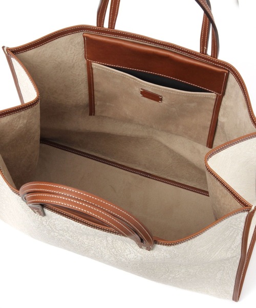 A VACATION（アヴァケーション）の「A VACATION / TANKペイズリー（トートバッグ・レディース・アイボリー・FREE）」の11枚目の写真