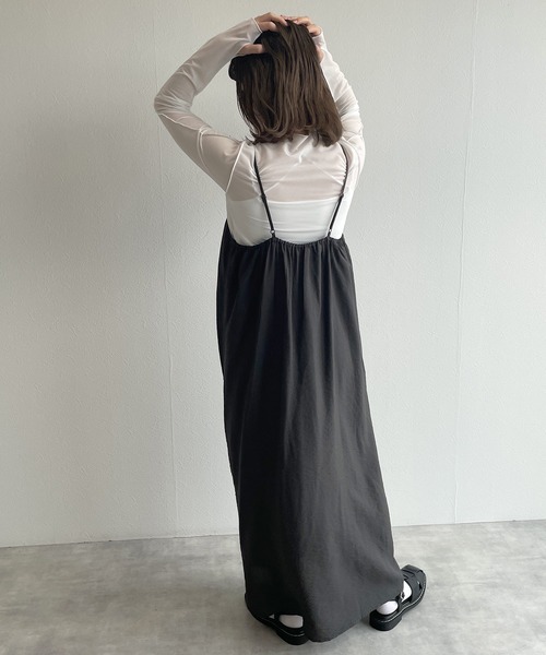 w closet（ダブルクローゼット）の「2WAYシアーフィンガーホールプルオーバー（Tシャツ/カットソー・レディース・オフホワイト/ピンク/ラベンダー/ブラック・FREE）」の7枚目の写真