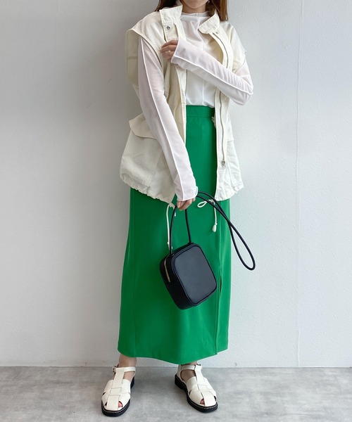 w closet（ダブルクローゼット）の「2WAYシアーフィンガーホールプルオーバー（Tシャツ/カットソー・レディース・オフホワイト/ピンク/ラベンダー/ブラック・FREE）」の19枚目の写真