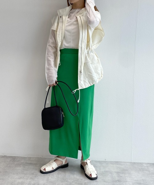 w closet（ダブルクローゼット）の「2WAYシアーフィンガーホールプルオーバー（Tシャツ/カットソー・レディース・オフホワイト/ピンク/ラベンダー/ブラック・FREE）」の15枚目の写真