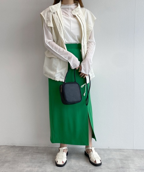 w closet（ダブルクローゼット）の「2WAYシアーフィンガーホールプルオーバー（Tシャツ/カットソー・レディース・オフホワイト/ピンク/ラベンダー/ブラック・FREE）」の12枚目の写真