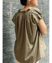 BEARDSLEY | シャドーストライプフレンチブラウス(シャツ/ブラウス)