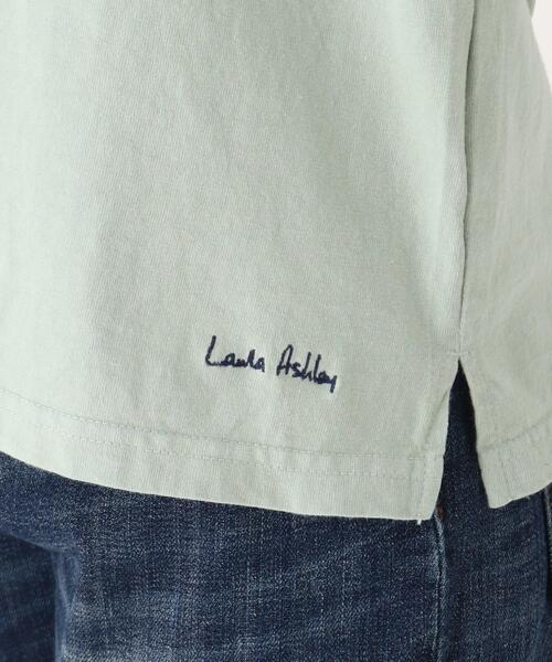 LAURA ASHLEY(ローラアシュレイ)の「コットン(綿)ロングTシャツ(Tシャツ/カットソー・レディース・グリーン/ネイビー・38)」の8枚目の写真