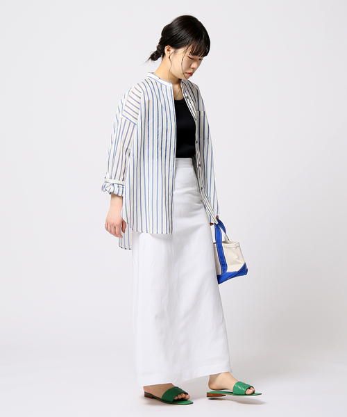 JOINT WORKS(ジョイントワークス)の「アサキャンバスマキシスカート(スカート・レディース・ホワイト/ネイビー/ブルー・SMALL/MEDIUM)」の7枚目の写真