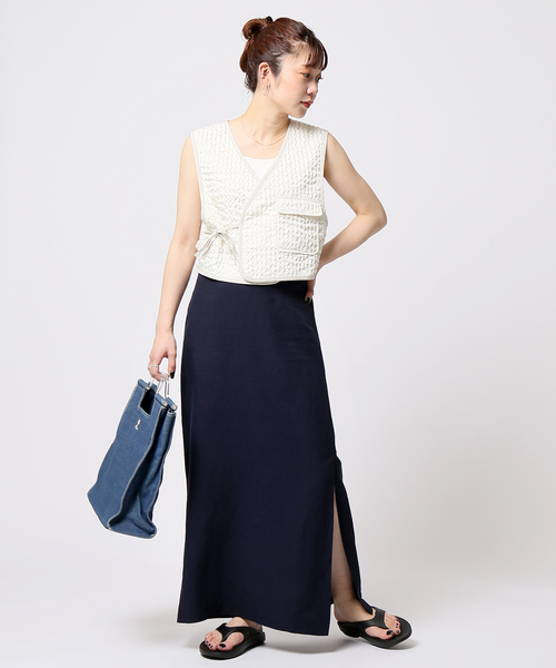 JOINT WORKS(ジョイントワークス)の「アサキャンバスマキシスカート(スカート・レディース・ホワイト/ネイビー/ブルー・SMALL/MEDIUM)」の11枚目の写真