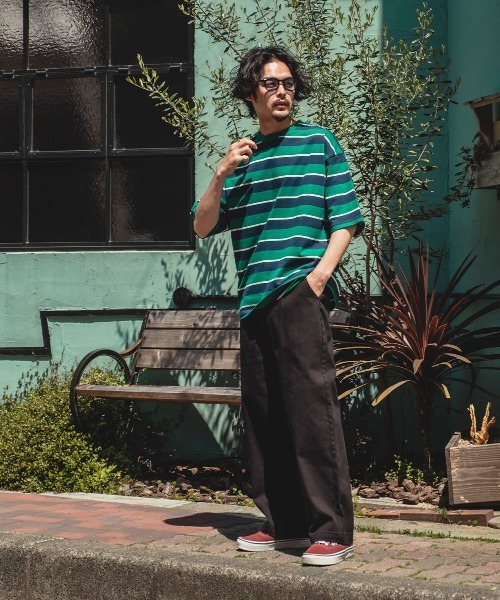 improves(インプローブス)の「レトロ ボーダー ルーズシルエット 半袖Tシャツ(Tシャツ/カットソー・メンズ・B/C/D/A/E・MEDIUM/LARGE/X-LARGE)」の19枚目の写真