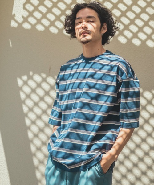 improves(インプローブス)の「レトロ ボーダー ルーズシルエット 半袖Tシャツ(Tシャツ/カットソー・メンズ・B/C/D/A/E・MEDIUM/LARGE/X-LARGE)」の6枚目の写真