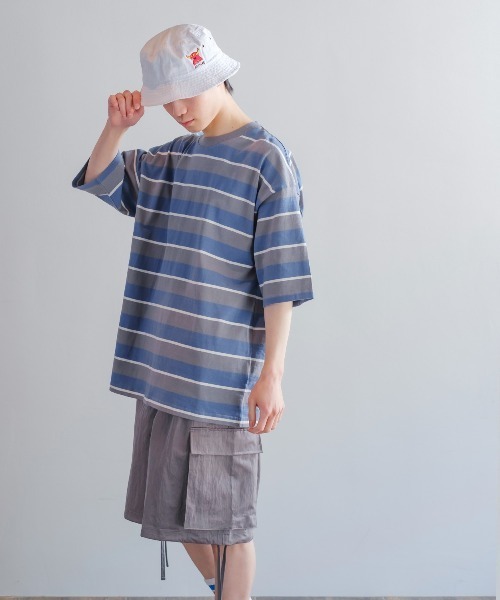 improves(インプローブス)の「レトロ ボーダー ルーズシルエット 半袖Tシャツ(Tシャツ/カットソー・メンズ・B/C/D/A/E・MEDIUM/LARGE/X-LARGE)」の11枚目の写真