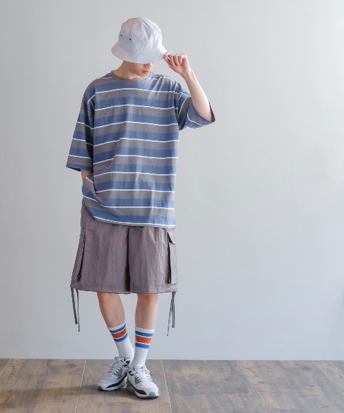 improves(インプローブス)の「レトロ ボーダー ルーズシルエット 半袖Tシャツ(Tシャツ/カットソー・メンズ・B/C/D/A/E・MEDIUM/LARGE/X-LARGE)」の20枚目の写真