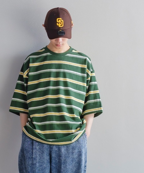 improves(インプローブス)の「レトロ ボーダー ルーズシルエット 半袖Tシャツ(Tシャツ/カットソー・メンズ・B/C/D/A/E・MEDIUM/LARGE/X-LARGE)」の21枚目の写真