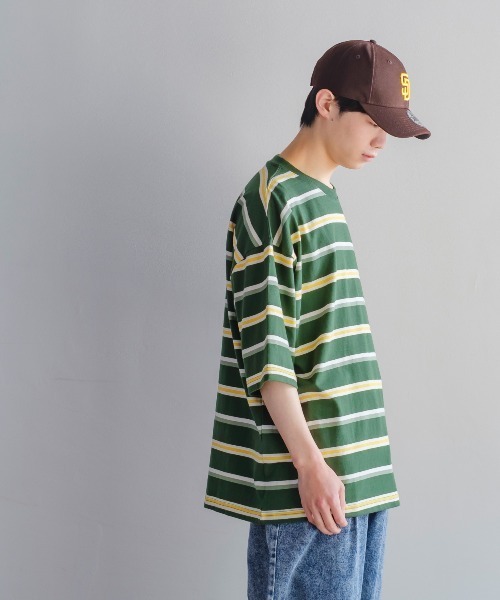 improves(インプローブス)の「レトロ ボーダー ルーズシルエット 半袖Tシャツ(Tシャツ/カットソー・メンズ・B/C/D/A/E・MEDIUM/LARGE/X-LARGE)」の8枚目の写真
