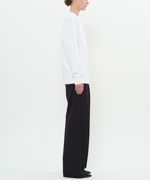 DRESSEDUNDRESSED(ドレスドアンドレスド)の「Logo Embroidered Sweatshirt(スウェット・メンズ・ホワイト/ブラック・2/4/3)」の9枚目の写真
