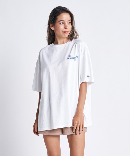 ROXY（ロキシー）の「SEE YOU AT ROXY/ロキシー半袖バックプリントTシャツ（Tシャツ/カットソー・レディース・イエロー/ナチュラル/パープル/ホワイト・SMALL/MEDIUM/LARGE）」の5枚目の写真