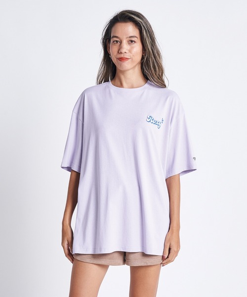 ROXY（ロキシー）の「SEE YOU AT ROXY/ロキシー半袖バックプリントTシャツ（Tシャツ/カットソー・レディース・イエロー/ナチュラル/パープル/ホワイト・SMALL/MEDIUM/LARGE）」の7枚目の写真