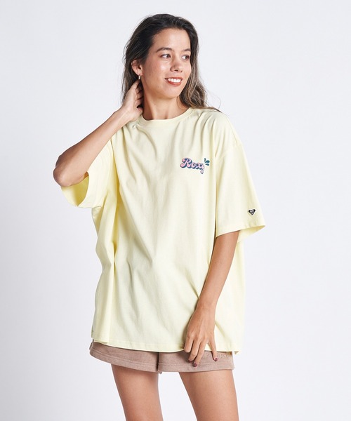 ROXY（ロキシー）の「SEE YOU AT ROXY/ロキシー半袖バックプリントTシャツ（Tシャツ/カットソー・レディース・イエロー/ナチュラル/パープル/ホワイト・SMALL/MEDIUM/LARGE）」の8枚目の写真