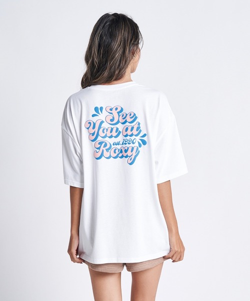 ROXY（ロキシー）の「SEE YOU AT ROXY/ロキシー半袖バックプリントTシャツ（Tシャツ/カットソー・レディース・イエロー/ナチュラル/パープル/ホワイト・SMALL/MEDIUM/LARGE）」の13枚目の写真