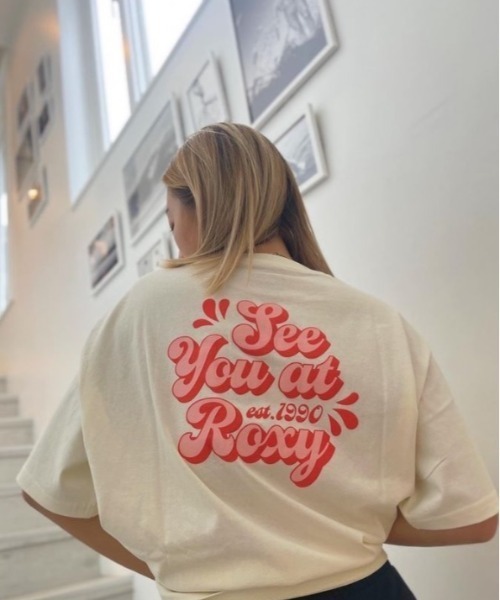 ROXY（ロキシー）の「SEE YOU AT ROXY/ロキシー半袖バックプリントTシャツ（Tシャツ/カットソー・レディース・イエロー/ナチュラル/パープル/ホワイト・SMALL/MEDIUM/LARGE）」の11枚目の写真