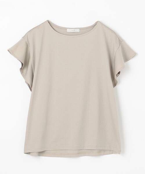 ANY(エニィ)の「【定番人気】シルケットスムースフレアスリーブ カットソー(Tシャツ/カットソー・レディース・レッド系/グリーン系/ブルー系/ベージュ系/ブラック系/アイボリー系・2/3)」の13枚目の写真