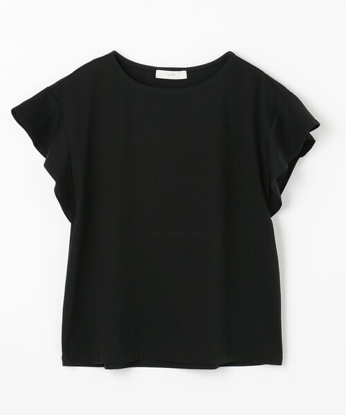 ANY(エニィ)の「【定番人気】シルケットスムースフレアスリーブ カットソー(Tシャツ/カットソー・レディース・レッド系/グリーン系/ブルー系/ベージュ系/ブラック系/アイボリー系・2/3)」の14枚目の写真