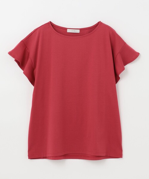 ANY(エニィ)の「【定番人気】シルケットスムースフレアスリーブ カットソー(Tシャツ/カットソー・レディース・レッド系/グリーン系/ブルー系/ベージュ系/ブラック系/アイボリー系・2/3)」の15枚目の写真