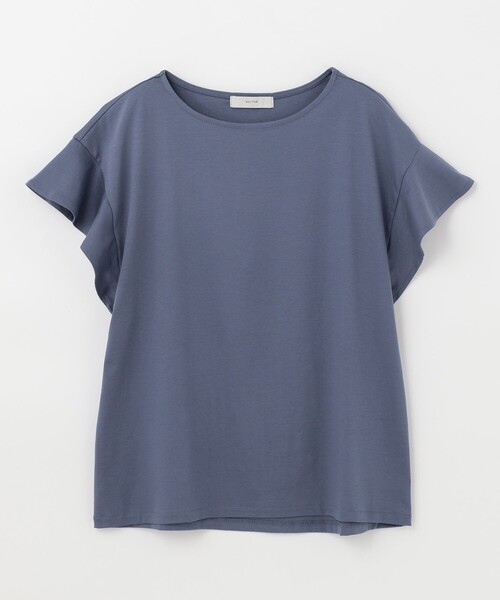 ANY(エニィ)の「【定番人気】シルケットスムースフレアスリーブ カットソー(Tシャツ/カットソー・レディース・レッド系/グリーン系/ブルー系/ベージュ系/ブラック系/アイボリー系・2/3)」の16枚目の写真