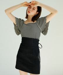 one after another NICE CLAUP | ボレロ風バックリボントップス(Tシャツ/カットソー)