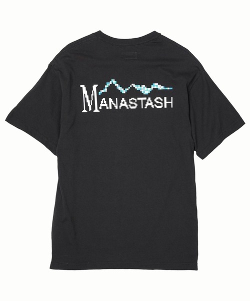 MANASTASH（マナスタッシュ）の「MANASTASH N.A.U/マナスタッシュエヌエーユー　DIGITAL MOUNTAIN LOGO TEE デジタルマウンテンロゴティー（Tシャツ/カットソー・メンズ・ターコイズブルー/ホワイト/ブラック・LARGE/X-LARGE/MEDIUM）」の10枚目の写真