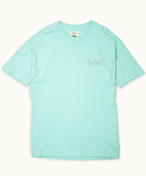 MANASTASH（マナスタッシュ）の「MANASTASH N.A.U/マナスタッシュエヌエーユー　DIGITAL MOUNTAIN LOGO TEE デジタルマウンテンロゴティー（Tシャツ/カットソー・メンズ・ターコイズブルー/ホワイト/ブラック・LARGE/X-LARGE/MEDIUM）」の7枚目の写真