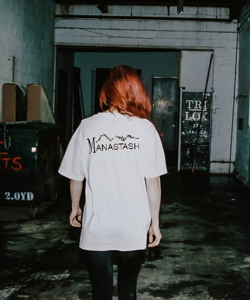 MANASTASH（マナスタッシュ）の「MANASTASH N.A.U/マナスタッシュエヌエーユー　DIGITAL MOUNTAIN LOGO TEE デジタルマウンテンロゴティー（Tシャツ/カットソー・メンズ・ターコイズブルー/ホワイト/ブラック・LARGE/X-LARGE/MEDIUM）」の22枚目の写真