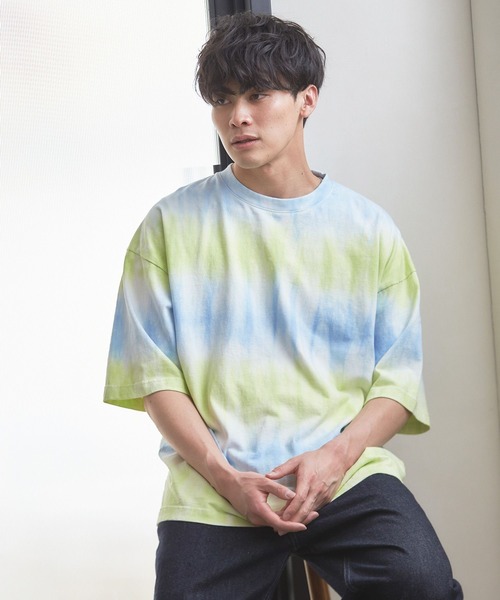 LOWRYS FARM（ローリーズファーム）の「タイダイＴシャツ　294369（Tシャツ/カットソー・メンズ・グレー系その他/イエロー系その他・MEDIUM/LARGE）」の11枚目の写真