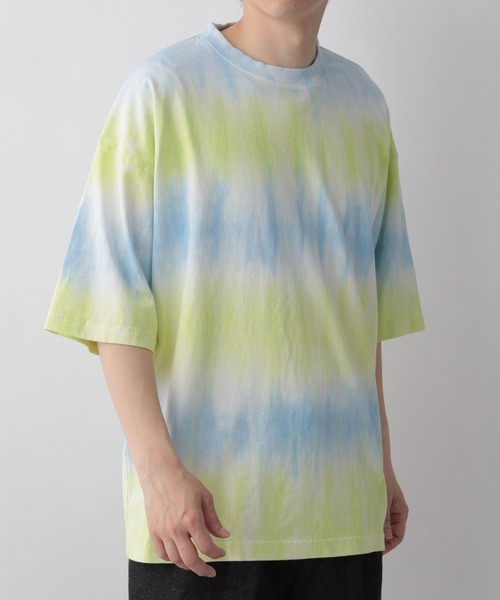 LOWRYS FARM（ローリーズファーム）の「タイダイＴシャツ　294369（Tシャツ/カットソー・メンズ・グレー系その他/イエロー系その他・MEDIUM/LARGE）」の12枚目の写真