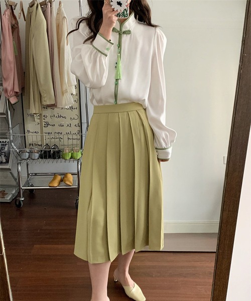 aimoha（アイモハ）の「チャイナ風ブラウス（シャツ/ブラウス・レディース・ホワイト/ピンク・SMALL/MEDIUM）」の14枚目の写真
