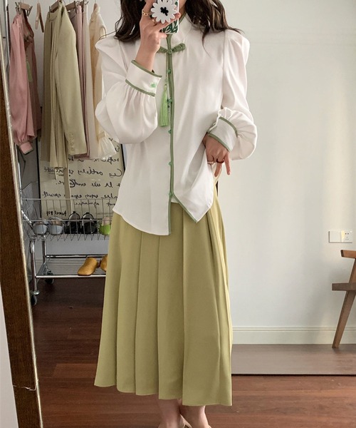aimoha（アイモハ）の「チャイナ風ブラウス（シャツ/ブラウス・レディース・ホワイト/ピンク・SMALL/MEDIUM）」の19枚目の写真