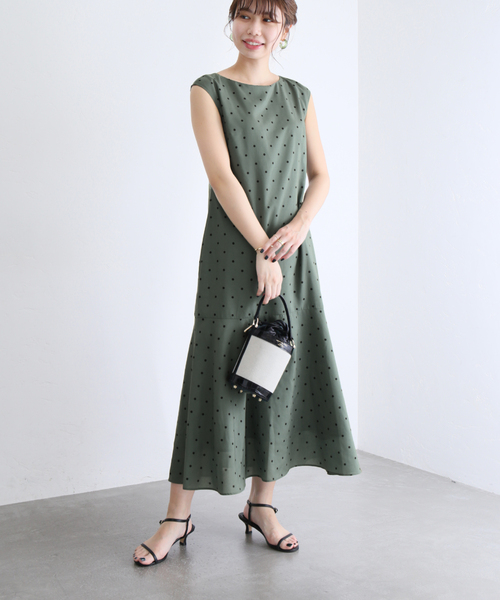 ドットフレアワンピース ワンピース La ワンピース La Totalite ラトータリテ のワンピース ドットフレアワンピース を購入できます La Totalite ラトータリテ のファッション