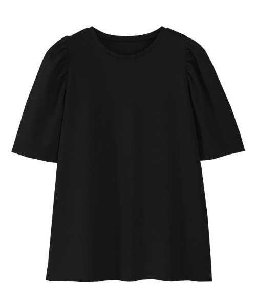 Pierrot（ピエロ）の「ポンチパフスリーブTシャツ（Tシャツ/カットソー・レディース・オフホワイト/ブラック/オレンジ/ブルー・M/L）」の22枚目の写真