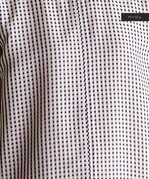 ENNEA（エンネア）の「【手洗いできる♪】シアーギンガムチェック・裾フレアーワンピース（ワンピース・レディース・ベージュ/オレンジ・38）」の15枚目の写真