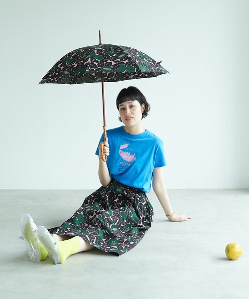 bulle de savon carin×gingham プリント 日傘 bulle de savon carin×gingham プリント 日傘