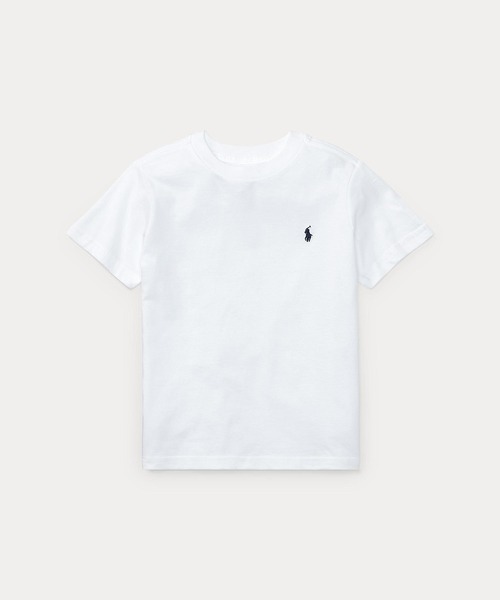 POLO RALPH LAUREN CHILDRENSWEAR(ポロ ラルフ ローレン チルドレンズウェア)の「コットン ジャージー クルーネック Tシャツ(Tシャツ/カットソー・キッズ・ホワイト・6/7/4/3)」の4枚目の写真