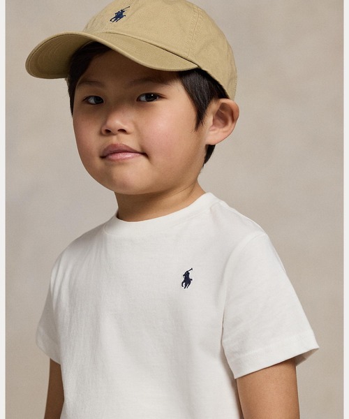 POLO RALPH LAUREN CHILDRENSWEAR(ポロ ラルフ ローレン チルドレンズウェア)の「コットン ジャージー クルーネック Tシャツ(Tシャツ/カットソー・キッズ・ホワイト・6/7/4/3)」の7枚目の写真
