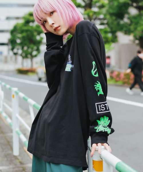 STUSSY - STUSSY woman フード付きロンT imgrc0088874000.jpg